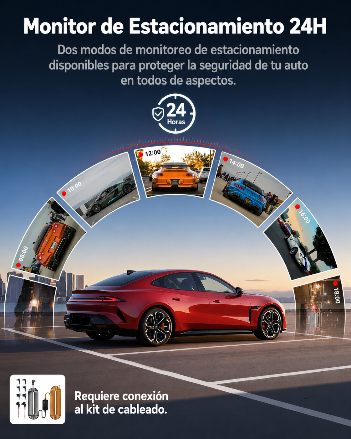 REDTIGER A6 — monitoreo de estacionamiento 24 horas